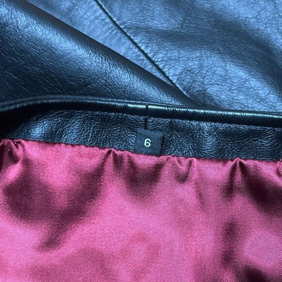 Y2K Harley Davidson Zipper Leather Skirt 6 - Picture 5 of 5